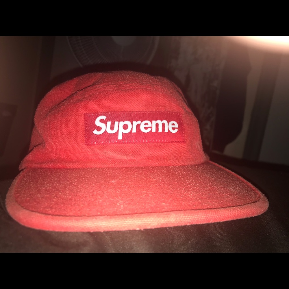 Supreme camp cap red